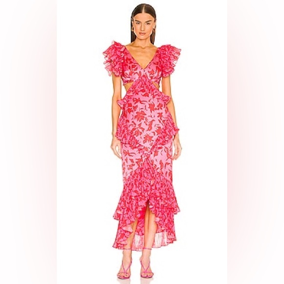 REVOLVE Dresses & Skirts - Plumeria Pink Abstract Floral